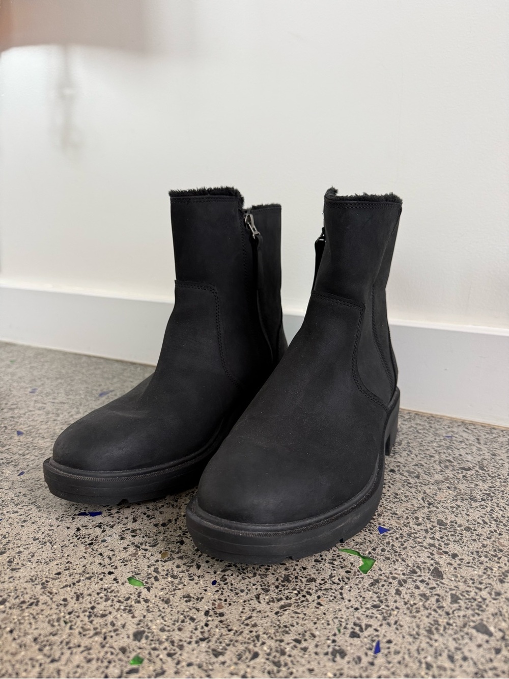 Timberland Brimfield Mid Warm Lined Black Full Grain Women's Size 7.5 USW